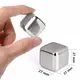 Камни для виски металлические SILVER 8 шт + щипцы