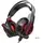 Игровые проводные наушники с микрофоном HOCO W102 Cool tour игровая гарнитура Красные
