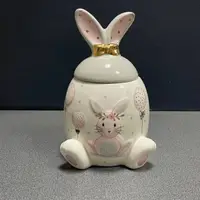 Банка для хранения керамическая Зайка 90147 21х14 см