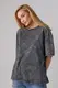 Женская футболка в технике tie-dye - темно-серый цвет, L