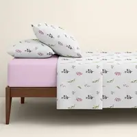 Двуспальное постельное белье с простыней на резинке LAVENDER MOOD CS1