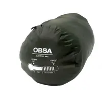 Спальний мішок тактичний OBBA для військових та армії ЗСУ, Спальник-кокон армійський на температуру -10, Зелений