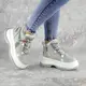 Кроссовки женские зимние Fashion Donno 2247 41 размер 25,5 см Серый