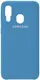 Чехол-накладка TOTO Silicone Case Samsung Galaxy A40 Navy Blue