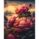 Картина по номерам "Пионы на закате" 40x50 см