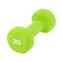 Гантель виниловая PowerPlay 4125 Achilles Green, 2*3 кг