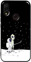 Чехол-накладка TOTO Pure TPU 2mm Print Case Xiaomi Redmi 7 #40 Ufo Moon Black
