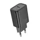 Адаптер сетевой HOCO Gentle charger N63 |1USB/1Type-C, 30W/3A, PD/QC|