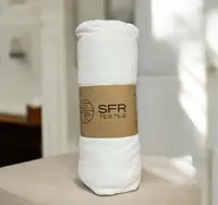 Простирадло на резинці трикотажне SFR Textille Молочний 160х200см