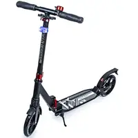 Самокат двухколесный Scale Sports SS-07. Black. Led-фонарик!