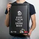 Рамка-копилка для пивных крышек "Keep calm and drink beer", Черный, английский