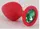Анальная пробка, Red Silicone, Emerald M