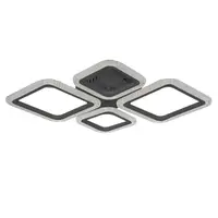 Стельова LED люстра, світлодіодний світильник чорний Sunlight 6063/2+2