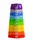 Пирамидка Lucky Star, 10 элементов и шарик. Multicolor (129124)