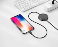 Беспроводное зарядное устройство Baseus iP Cable Wireless Charger, Black (WXCA-01)