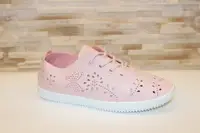Мокасины женские розовые Т1019