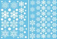 Набір новорічних наклейок на вікно Merry Christmas 3 13748 30х43 см 2 листа