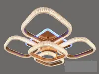Стельова LED-люстра з діммером і підсвічуванням, 140W MX66001/4+1 LED 3color dimmerдне