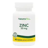 Витамины и минералы Natures Plus Zinc 50 mg, 90 таблеток