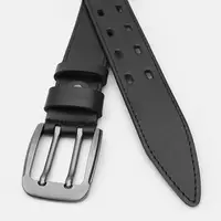 Чоловічий шкіряний ремінь Borsa Leather V1125FX25-black