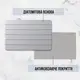 Коврик универсальный для душа и ванной комнаты,прихожей,кухни,каменный из диатомита,серый, размер 60х39 см