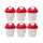 Силиконовые формы для варки яиц Lesko Silicone Egg Boil Red без скорлупы набор из 6шт домашняя яйцеварка
