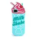 Силиконовый чехол для iPhone SE 2022/2020/8/7 - Milk Shake (Коктейль), Голубой