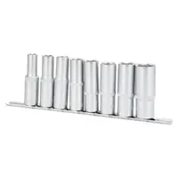 Набор насадок шестигранных удлиненных 1/2" на планке 8шт CrV SIGMA (6003691)