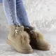 Женские замшевые угги Fashion Olivia 1297 37 размер 24 см Бежевый