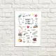 Постер в рамке Things I like in you 21x30 см, A4 (WMT4_19L017)
