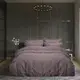 Постельное белье сатин premium Lotus Home - Dakota сливовый семейный