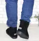 Черные угги из натуральной замши черный