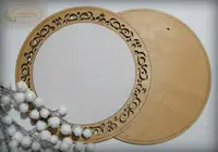 Рамка кругла з натягнутою канвою 23*23/17*17 ТМ Embroidery Craft RKd-004