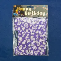 Святкова гірлянда Happy Birthday з гліттером (фіолетова)