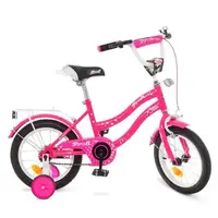 Детский велосипед Profi Star 14" Малиновый (Y1492) 
со звонком