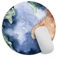 Коврик для компьютерной мыши круглый Земля 20 см