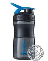 Шейкер спортивний (пляшка) BlenderBottle SportMixer Flip 20oz/590ml Black/Cyan