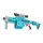 Автомат Blaster Shots 20 м`яких набоїв на присосках, знімний приклад, картонна мішень. Turquoise (139872)