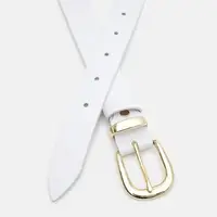 Женский кожаный ремень Borsa Leather 110g1genw155-white