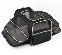 Сумка переноска для котів та собак XL 76x46x28 см CosmoPet CP-05 Black/White