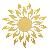Зеркальный декор акриловый самоклеющийся золото, 27шт (D) SW-00002503