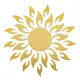 Зеркальный декор акриловый самоклеющийся золото, 27шт (D) SW-00002503