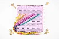 Органайзер для ниток ТМ Embroidery Craft Органайзер под процесс 23х23 лаванда 210 отверстий OG-052