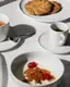 Набор из 4 чашек с кофейными блюдцами Alessi Itsumo 85 мл
