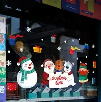 Набір новорічних наклейок на вікно New Year 8 13774 45х60 см 1 лист