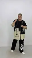 Стильный костюм   (кофта +брюки) "Брокард" 62-64 66-68