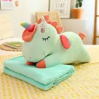 Плед-игрушка 3в1 Malloory Home Единорог AAC-50442 145х110 см голубая