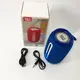 Портативная Bluetooth колонка TG653 USB с ремешком, Беспроводная колонка портативная мощная. Цвет: синий