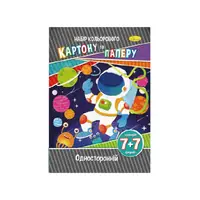 Набор цветной бумаги и картона А-4 НКП-А4-7, 7+7 листов