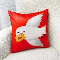 Подушка диванная с бархата Вам лист 45x45 см (45BP_23NG015)